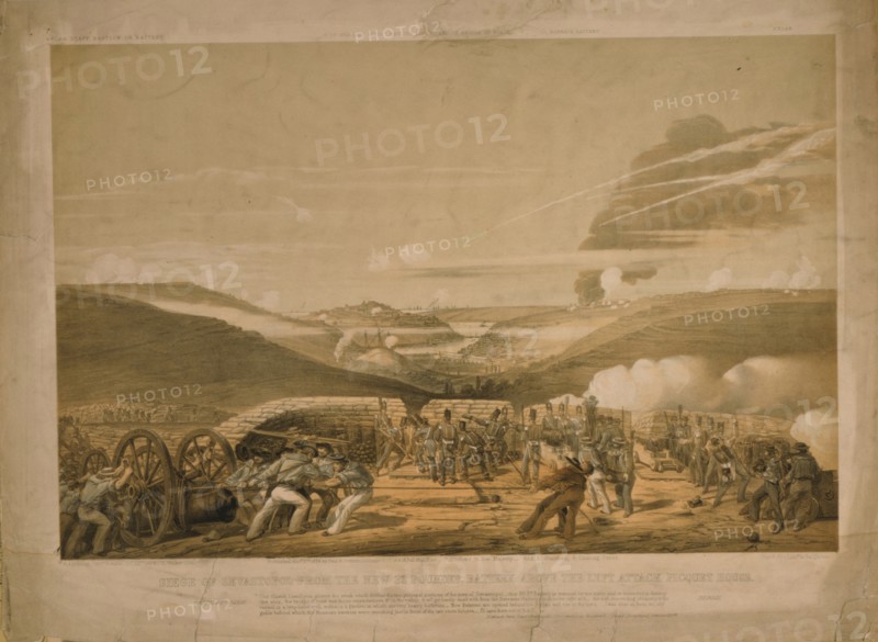 The Siege of Sevastopol, 1854. Artist: Biddulph, Sir Michael Anthony Shrapnel (1823-1904)