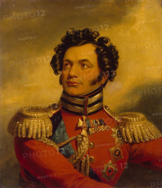 Portrait of the General Fyodor Petrovich Uvarov (1773-1824), before 1825. Artist: Dawe, George (1781-1829)
