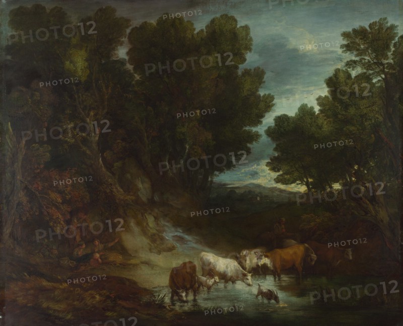 The Watering Place, before 1777. Artist: Gainsborough, Thomas (1727-1788)