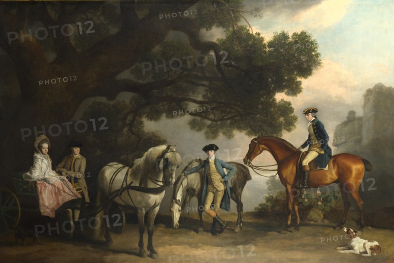 The Milbanke and Melbourne Families, ca 1769. Artist: Stubbs, George (1724-1806)