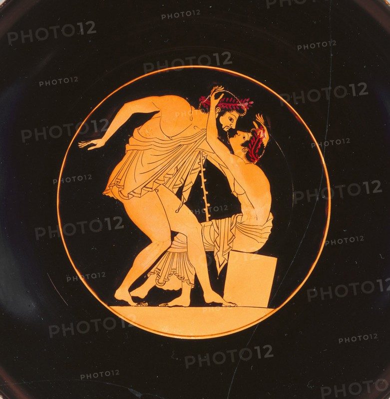 Wine Cup with Pentathletes, 505-500 BC. Artist: Carpenter Painter (active 515-500 B.C.)
