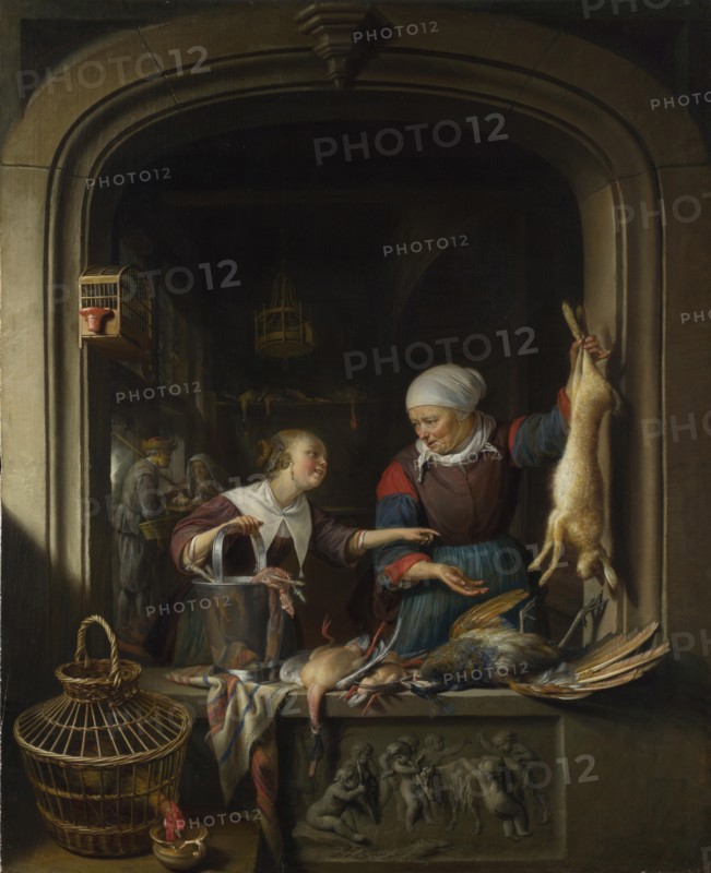 A Poulterer's Shop, c. 1670. Artist: Dou, Gerard (Gerrit) (1613-1675)