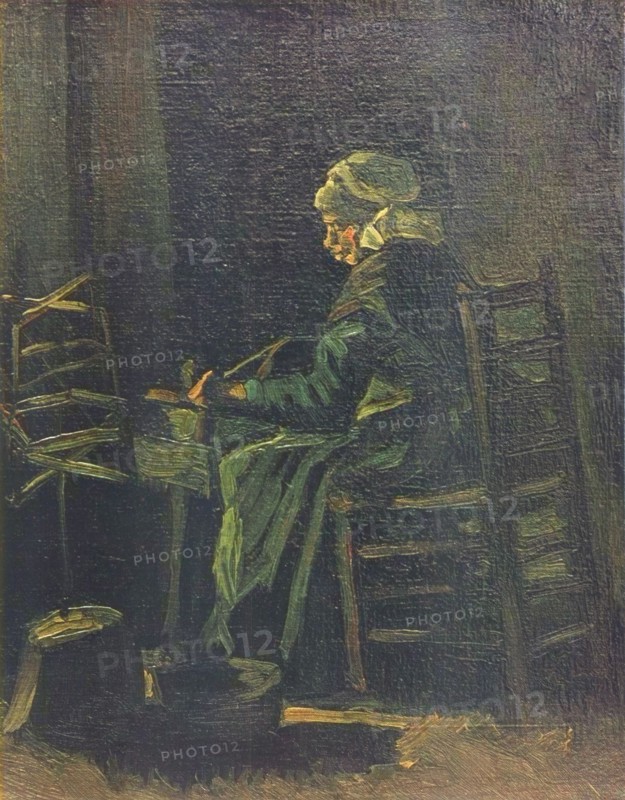 Woman at the Spinning Wheel, 1885. Artist: Gogh, Vincent, van (1853-1890)