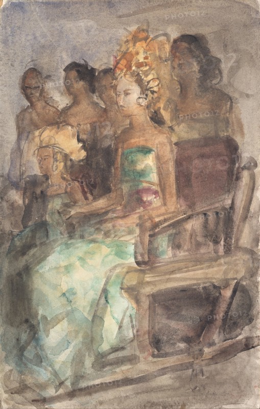 Indonesian princess, 1890. Artist: Israëls, Isaac (1865-1934)