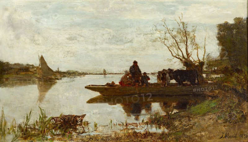 Ferry, 1870. Artist: Maris, Jacob (1837-1899)