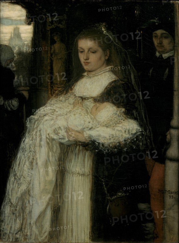 Christening Procession in Lausanne, 1873. Artist: Maris, Matthijs (1839-1917)