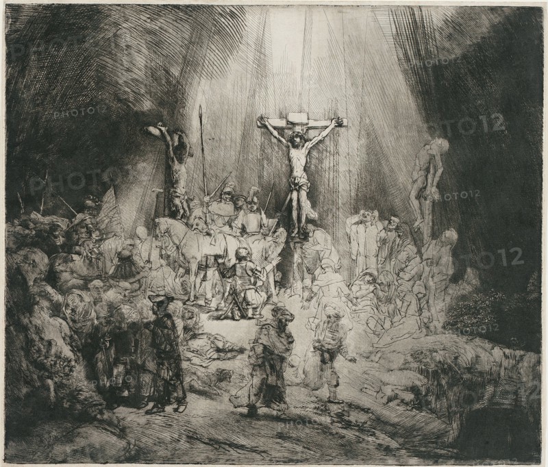 The Three Crosses, c. 1653. Artist: Rembrandt van Rhijn (1606-1669)