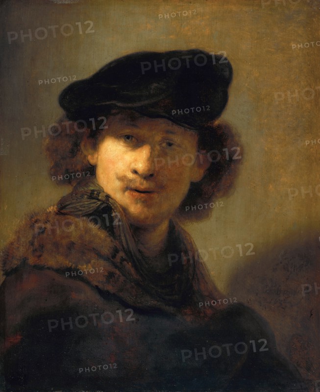 Self-Portrait with Velvet Beret, 1634. Artist: Rembrandt van Rhijn (1606-1669)