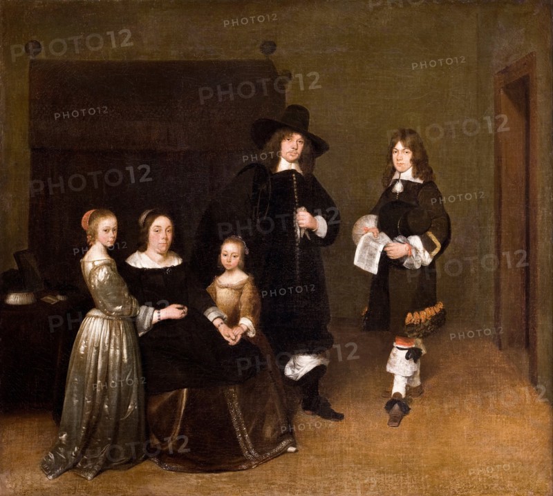 Portrait of a Family, 1656. Artist: Ter Borch, Gerard, the Younger (1617-1681)