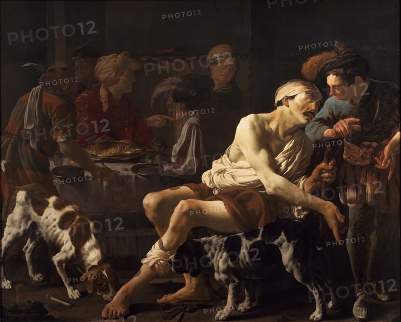 The Rich Man and the Poor Lazarus, 1625. Artist: Terbrugghen, Hendrick Jansz (1588-1629)