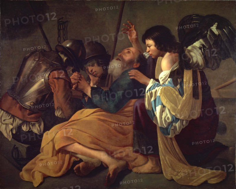 The Liberation of Saint Peter. Artist: Terbrugghen, Hendrick, follower of