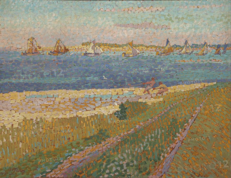 The Schelde near Veere, 1907. Artist: Toorop, Jan (1858-1928)