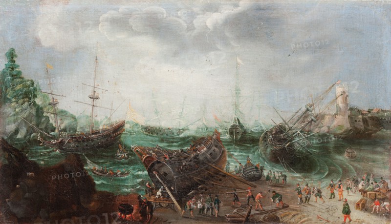 Harbour scene, c. 1615. Artist: Willaerts, Adam (1577-1664)