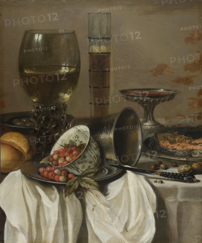 Still Life with Drinking Vessels, 1649. Artist: Claesz, Pieter (c. 1597-1660)