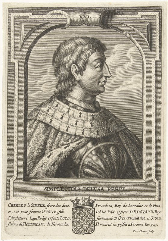 Charles III the Simple, King of Western Francia. Artist: Clouwet, Petrus (1629-1670)