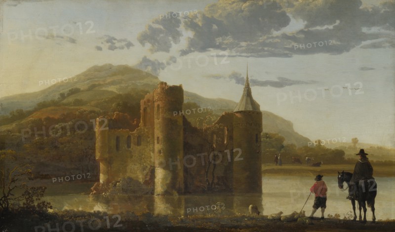 Ubbergen Castle, c. 1655. Artist: Cuyp, Aelbert (1620-1691)