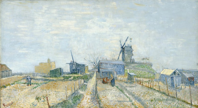 Vegetable Gardens at Montmartre, 1881. Artist: Gogh, Vincent, van (1853-1890)
