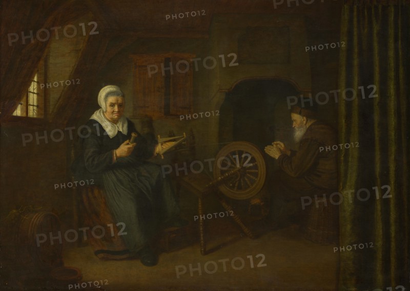 Tobit and Anna, c. 1657?1658. Artist: Pape, Abraham de (before 1621-1666)