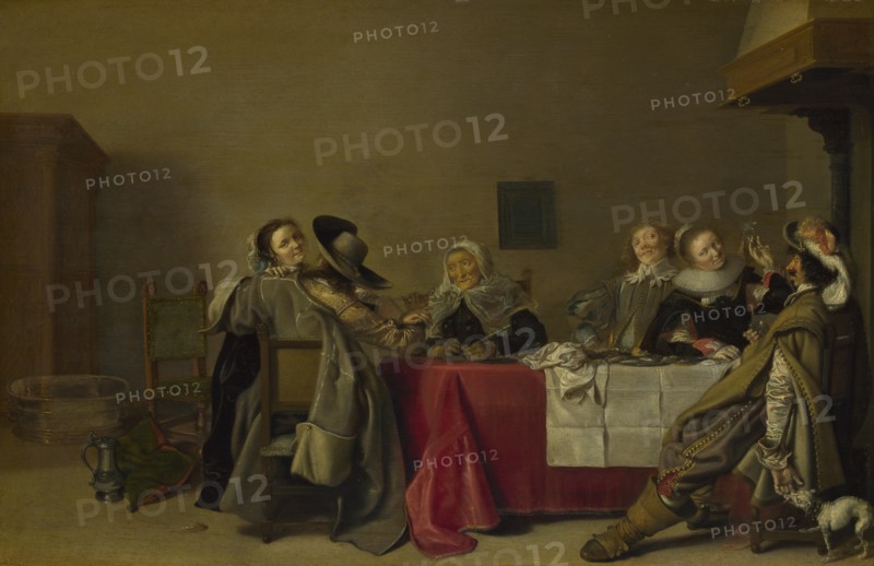 A Merry Company at Table, 1630. Artist: Pot, Hendrik Gerritsz. (1580/81-1657)