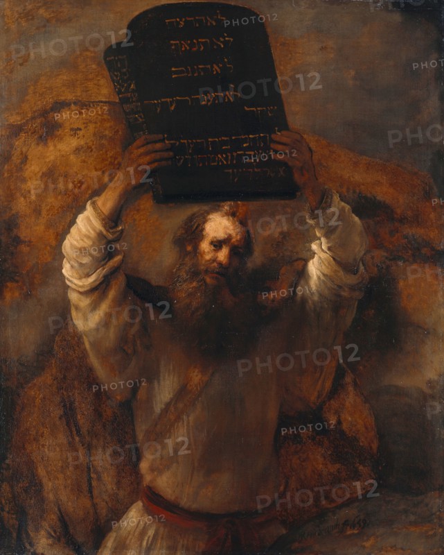 Moses with the Ten Commandments, 1659. Artist: Rembrandt van Rhijn (1606-1669)