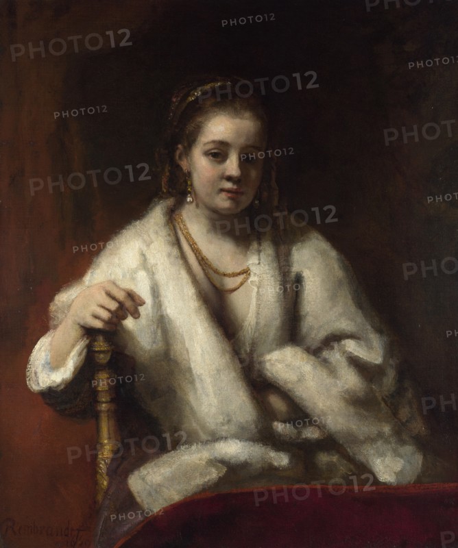 Portrait of Hendrickje Stoffels, c. 1655-1656. Artist: Rembrandt van Rhijn (1606-1669)