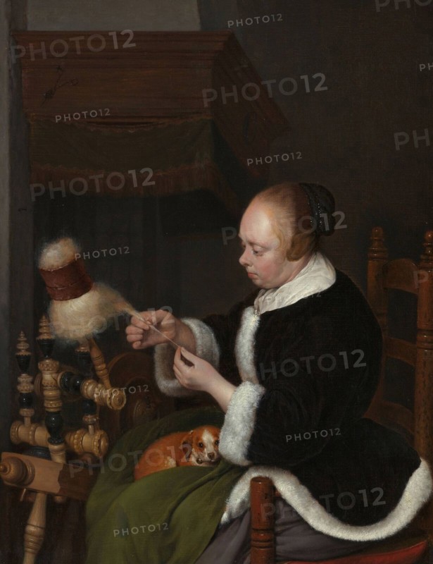 The spinner, 1652. Artist: Ter Borch, Gerard, the Younger (1617-1681)