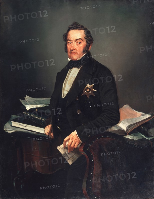 Portrait of the Senator Ivan Tolstoy. Artist: Zichy, Mihály (1827-1906)