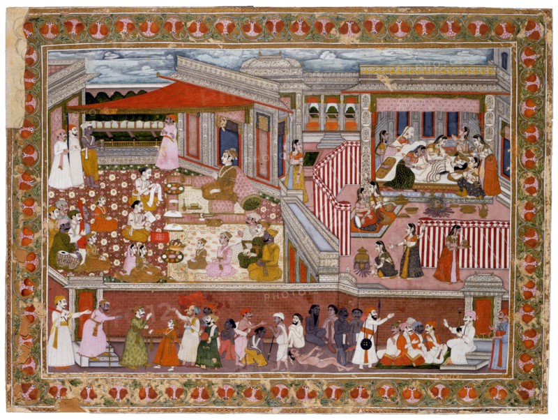 Birth in a Palace, 1760-1770. Artist: Indian Art