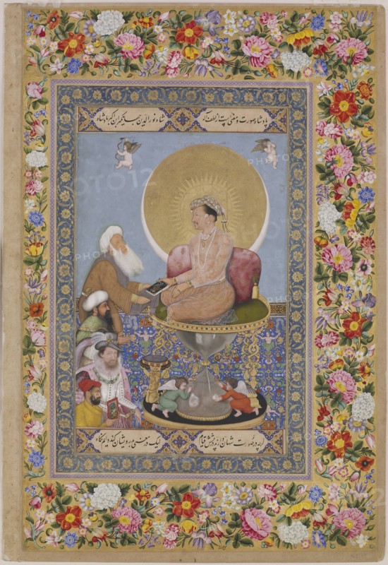 Jahangir Preferring a Sufi sheikh to Kings, c. 1618. Artist: Bichitr (?-ca 1660)