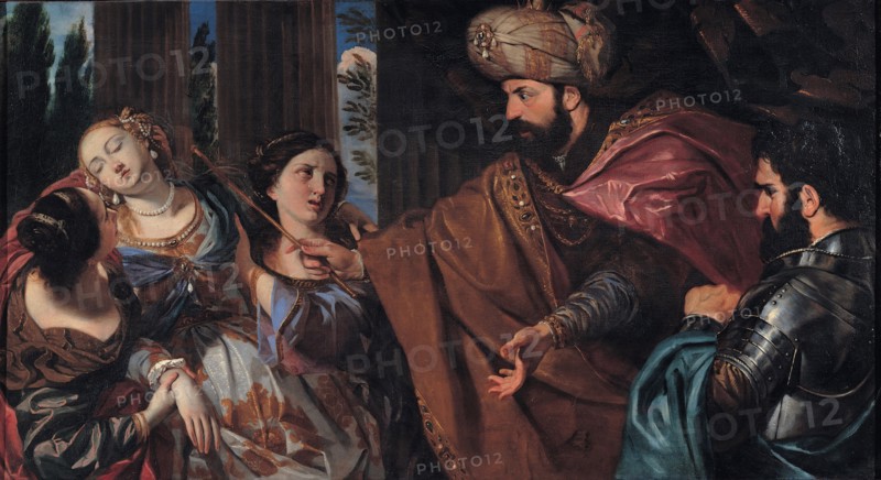Esther before Ahasuerus, Between 1660 and 1670. Artist: Bonatti, Giovanni (1635-1681)