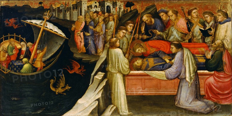 Predella Panel Representing Scenes from the Legend of Saint Stephen, 1408. Artist: Mariotto di Nardo (active 1394-1424)