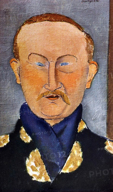Portrait of the painter Léon Bakst (1866-1924), 1917. Artist: Modigliani, Amedeo (1884-1920)