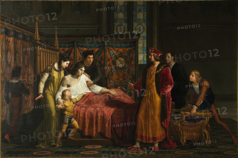 Charles VIII Visits Gian Galeazzo Sforza at Pavia in 1494, 1816-1818. Artist: Palagi, Pelagio (1775-1860)