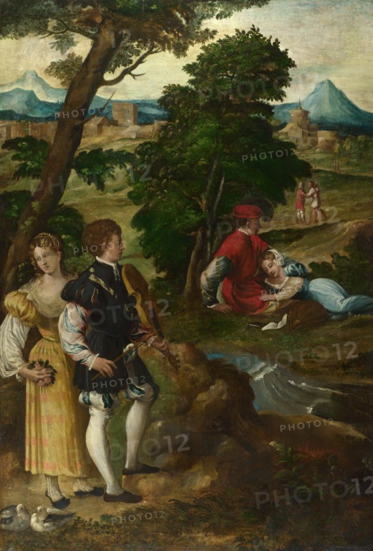 The Garden of Love, c. 1535-1550. Artist: Bernardino da Asola (1490-1535)