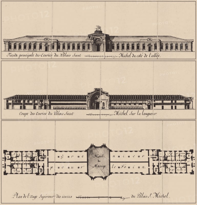 Saint Michael's Castle in Saint Petersburg, 1797. Artist: Brenna, Vincenzo (1745-1820)