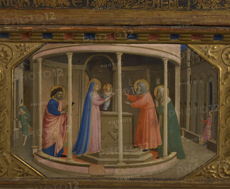 The Presentation in the Temple (The Annunciation retable with 5 Predella scenes), 1430-1432. Artist: Angelico, Fra Giovanni, da Fiesole (ca. 1400-1455)