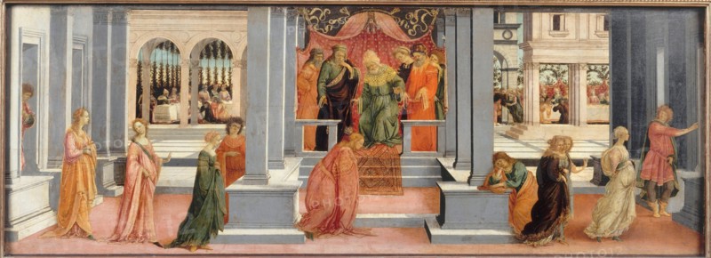 Esther before Ahasuerus, 1478-1480. Artist: Lippi, Filippino (1457-1504)