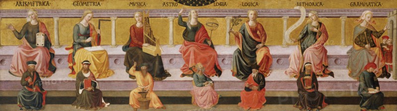 The Seven Liberal Arts, c. 1450. Artist: Pesellino, Francesco di Stefano (1422-1457)
