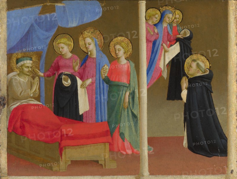 The Vision of the Dominican Habit, ca 1435. Artist: Angelico, Fra Giovanni, (Workshop)