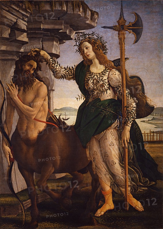 Pallas Athena and the Centaur, 1482. Artist: Botticelli, Sandro (1445-1510)