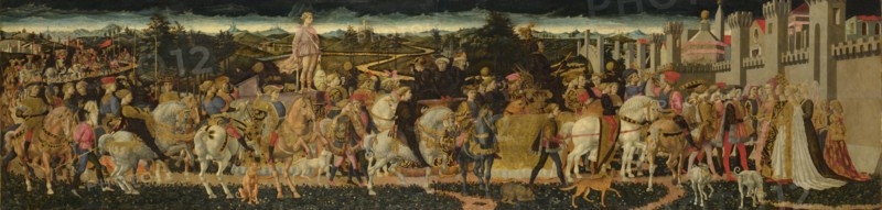 The Triumph of David, c. 1450. Artist: Pesellino, Francesco di Stefano (1422-1457)