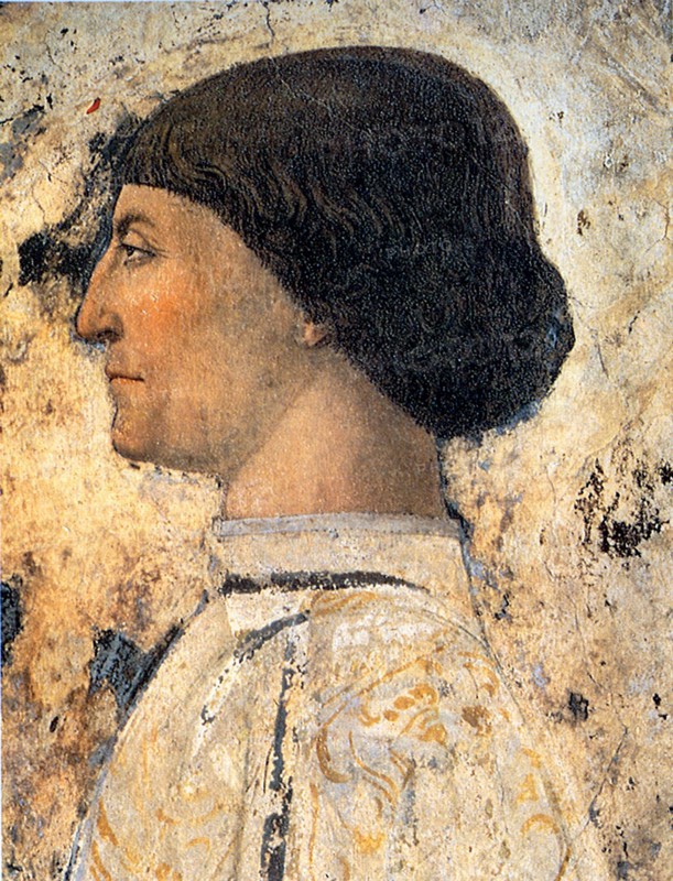 Sigismondo Pandolfo Malatesta (Detail of Fresco in Tempio Malatestiano, Rimini), 1451. Artist: Piero della Francesca (ca 1415-1492)