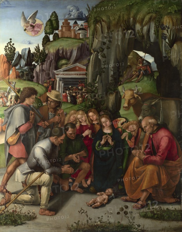 The Adoration of the Shepherds, c. 1496. Artist: Signorelli, Luca (ca 1441-1523)