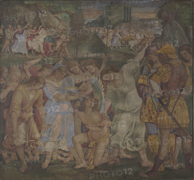The Triumph of Chastity: Love Disarmed and Bound (Frescoes from Palazzo del Magnifico, Siena), 1509. Artist: Signorelli, Luca (ca 1441-1523)