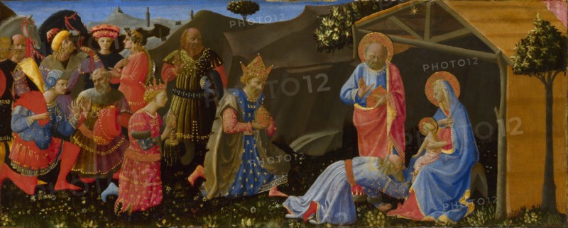 The Adoration of the Magi, c. 1433-1434. Artist: Strozzi, Zanobi (1412-1468)