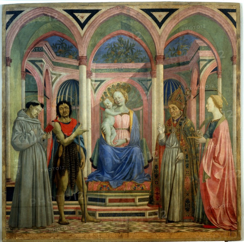The Santa Lucia de' Magnoli Altarpiece, ca 1447. Artist: Veneziano, Domenico (ca 1410-1461)