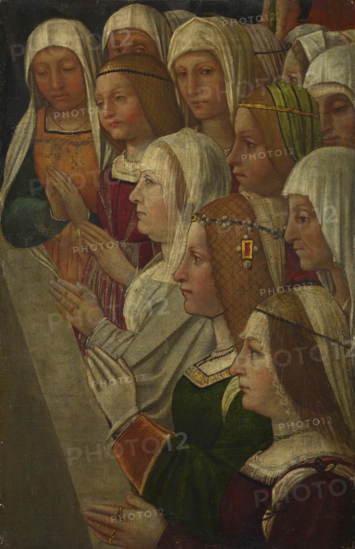 Female Members of a Confraternity, c. 1500. Artist: Italian master