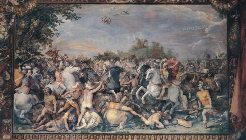 Battle against the inhabitants of Veii and Fidenae, 1598-1599. Artist: Cesari, Giuseppe (1568-1640)