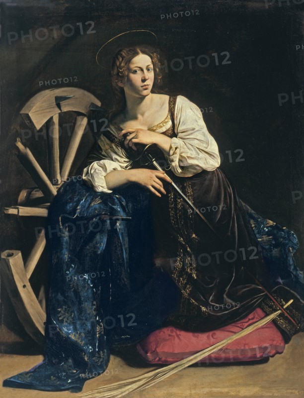Saint Catherine of Alexandria, c. 1598. Artist: Caravaggio, Michelangelo (1571-1610)