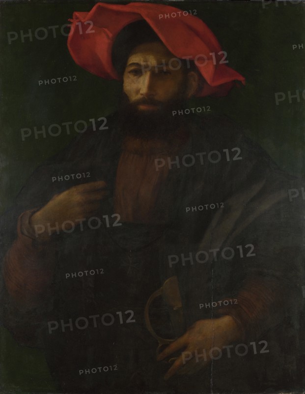 A Knight of Saint John, ca 1530. Artist: Caravaggio, Polidoro da (ca 1499-1543)